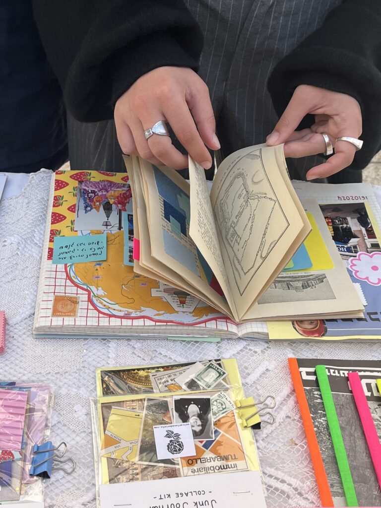 סדנאות יומן ויזואלי בחיפה, אוניקה אלנה דניאלה, ode studio 048 חומרים ממוחזרים